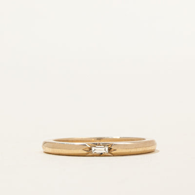 '100 Ways x Oirea Studio' Star Set Baguette Diamond Band | 0.10ct | SZ 7