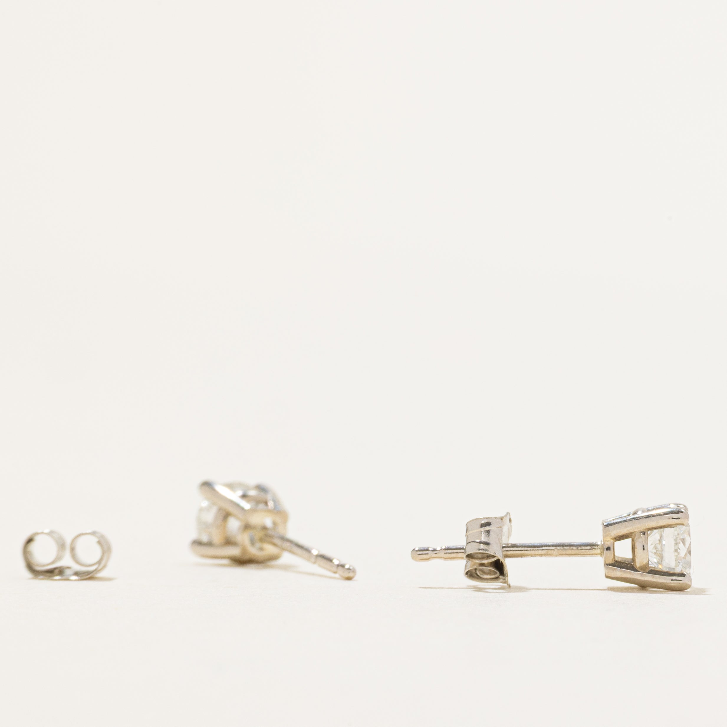 '100 Ways' White Gold Diamond Stud Earrings | 0.57ctw