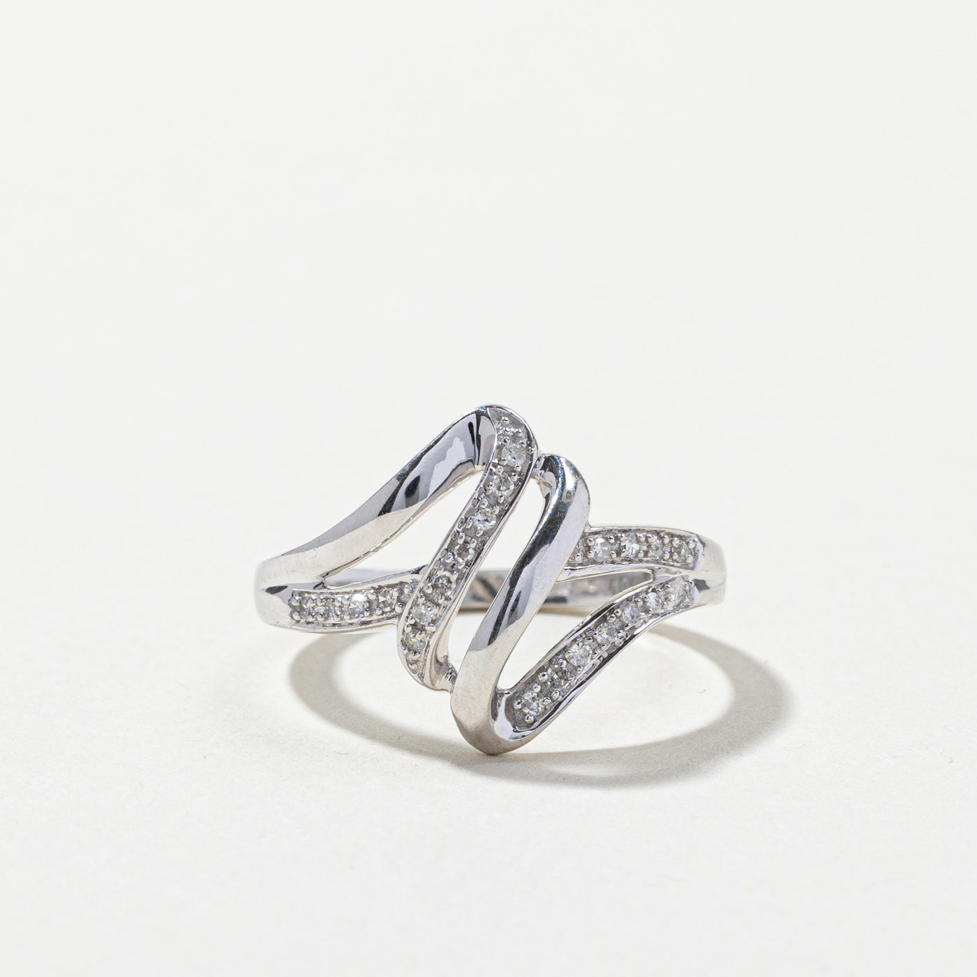 Bypass Diamond Ring | 0.10ctw | SZ 7.5 |