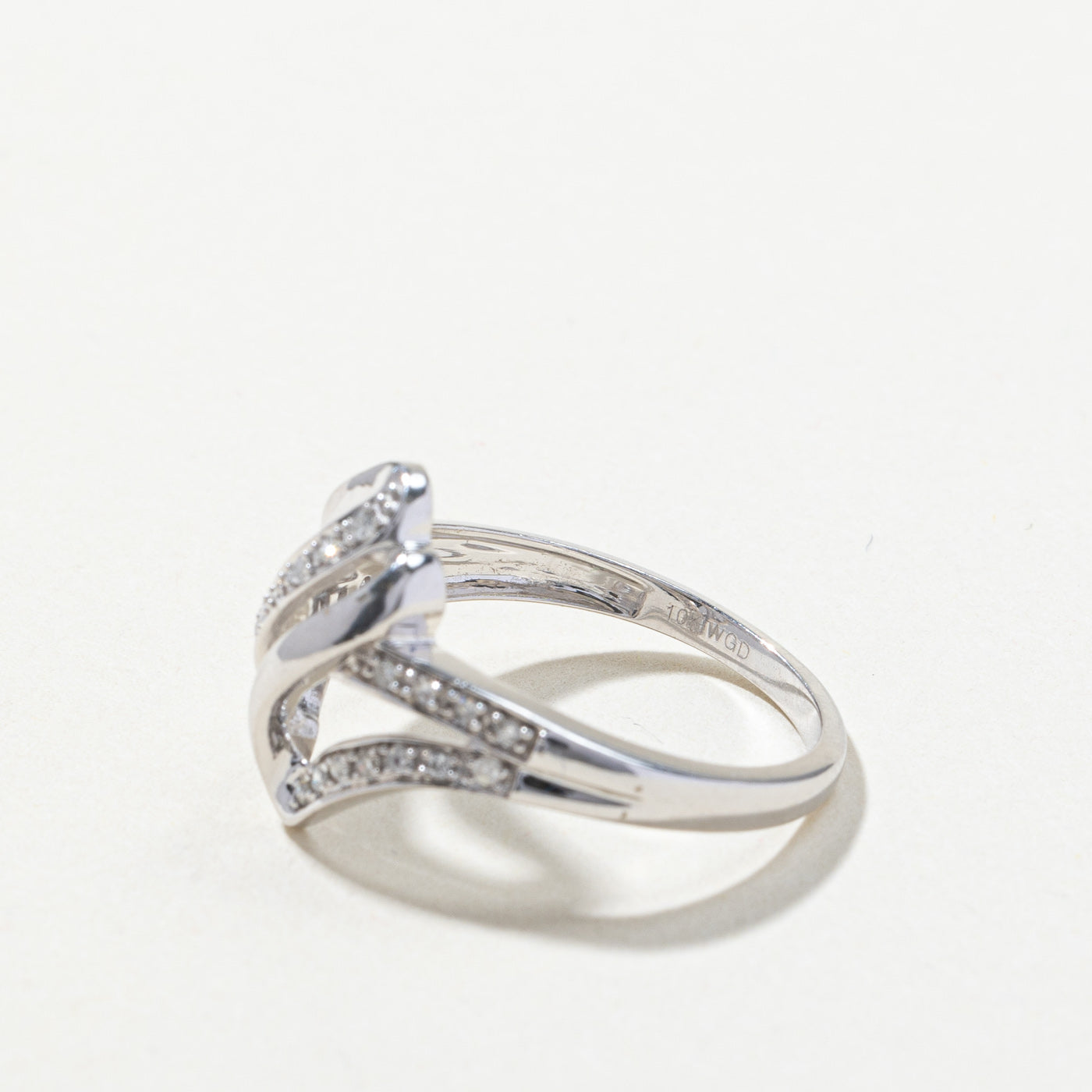 Bypass Diamond Ring | 0.10ctw | SZ 7.5 |