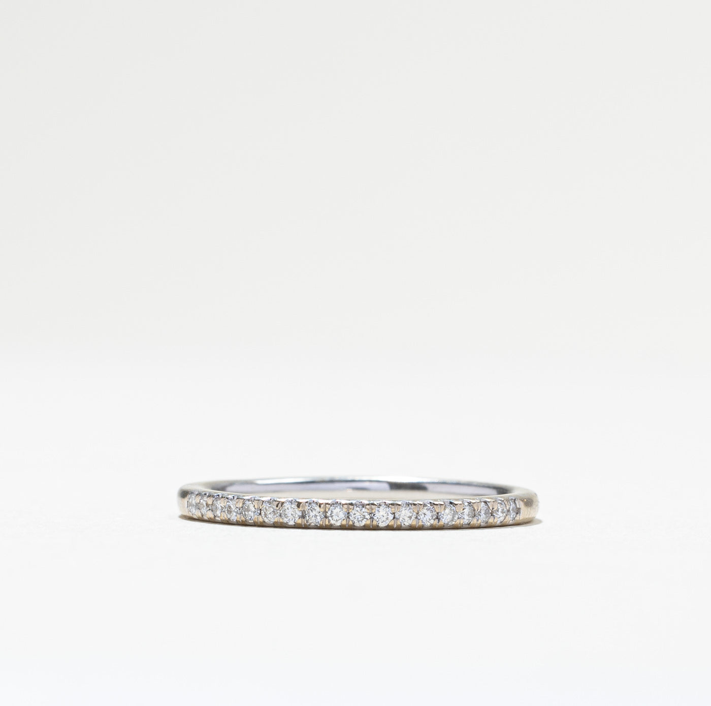 Pave Set Semi Eternity Diamond Band | 0.09ctw | SZ 6.5 |