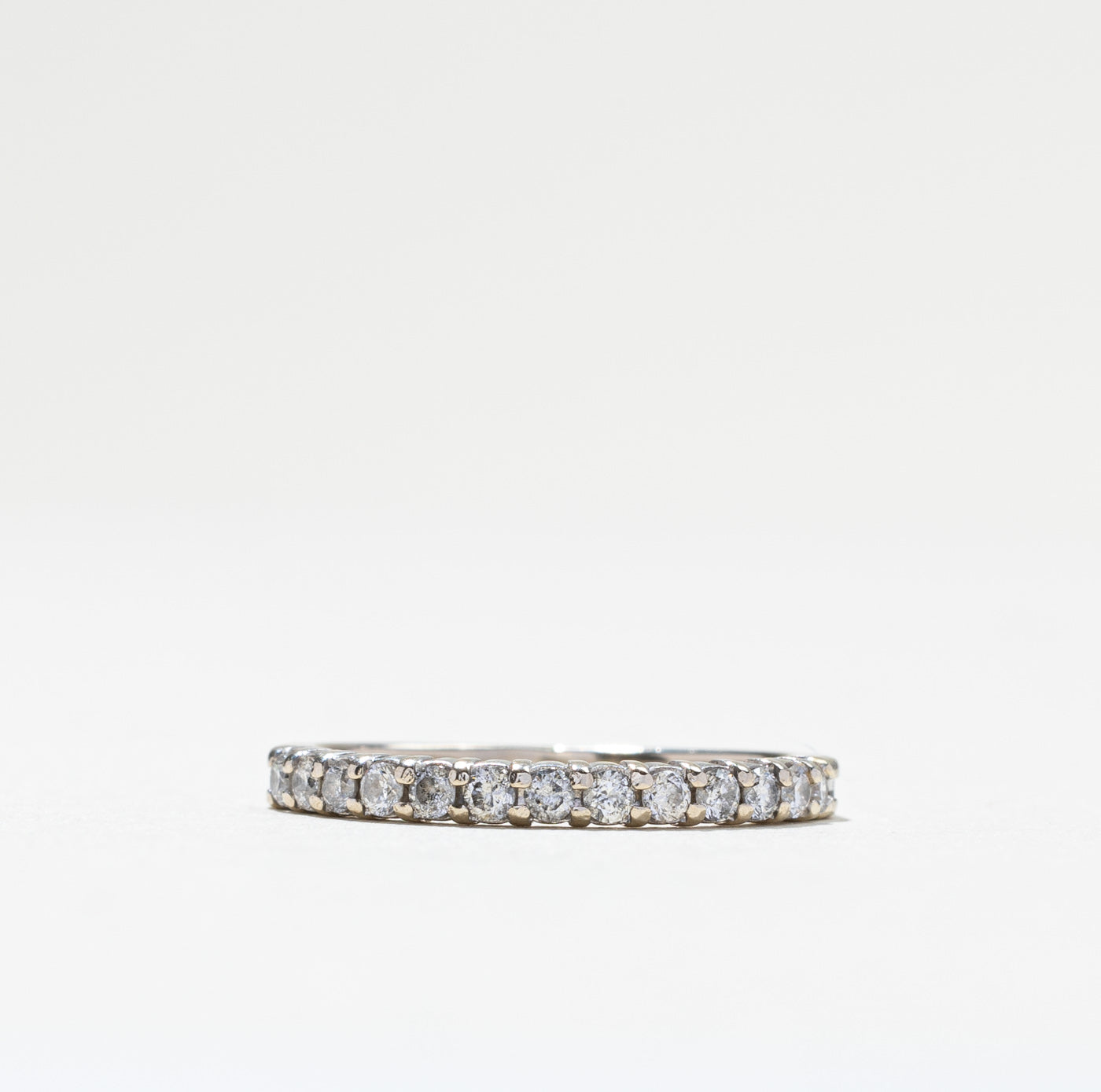 Pave Set Semi Eternity Diamond Band | 0.25ctw | SZ 4.5 |