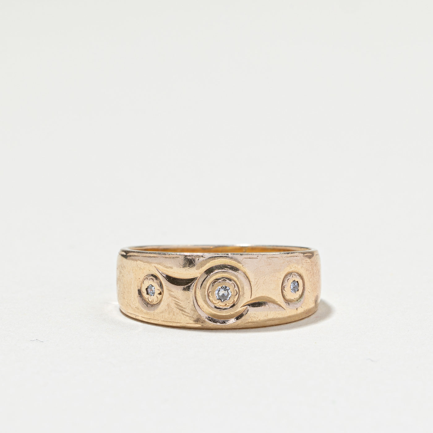Three Stone Diamond Ring | 0.03ctw | SZ 7|