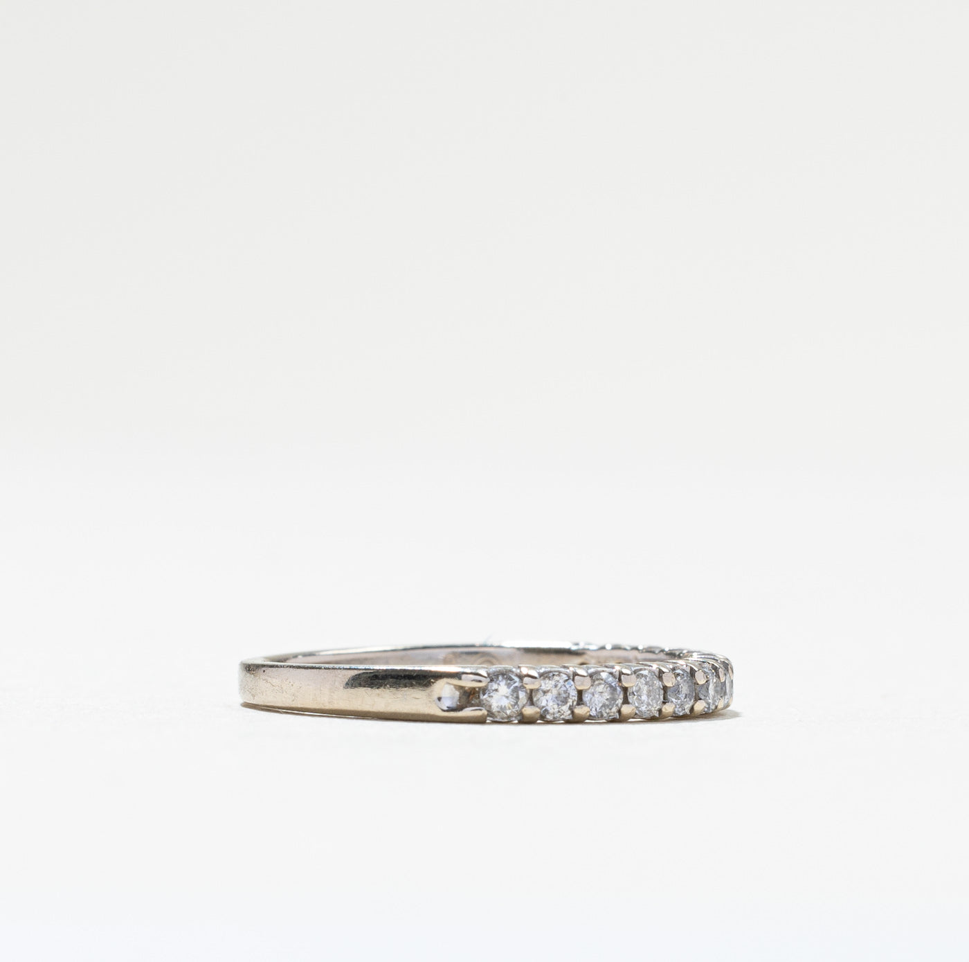 Pave Set Semi Eternity Diamond Band | 0.25ctw | SZ 4.5 |