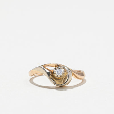 Bypass Solitaire Diamond Ring | 0.04ct | SZ 5.75 |