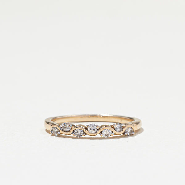 Diamond Wave Ring | 0.21ctw | SZ 6.5 |