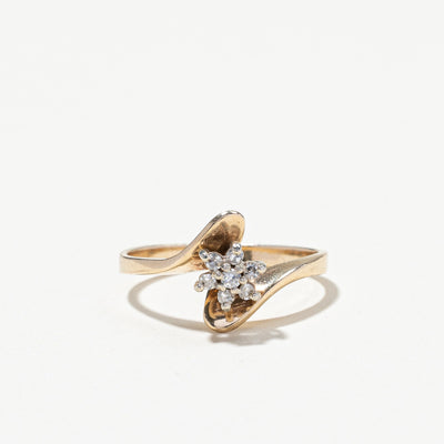 Bypass Cluster Diamond Ring | 0.08ctw | SZ 5.75 |