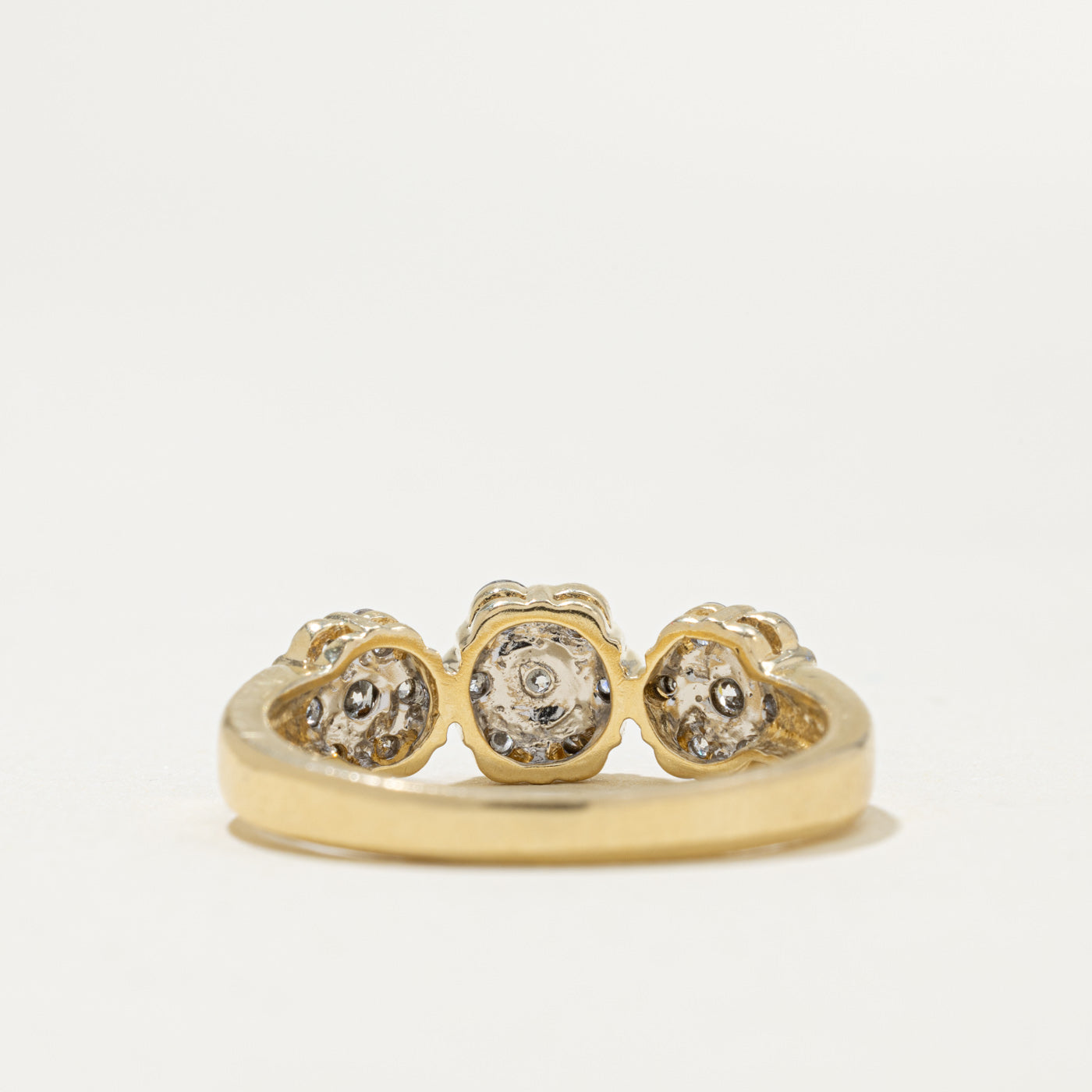 14k Diamond Mutli Floral Cluster Ring | 0.50ctw | SZ 7.75
