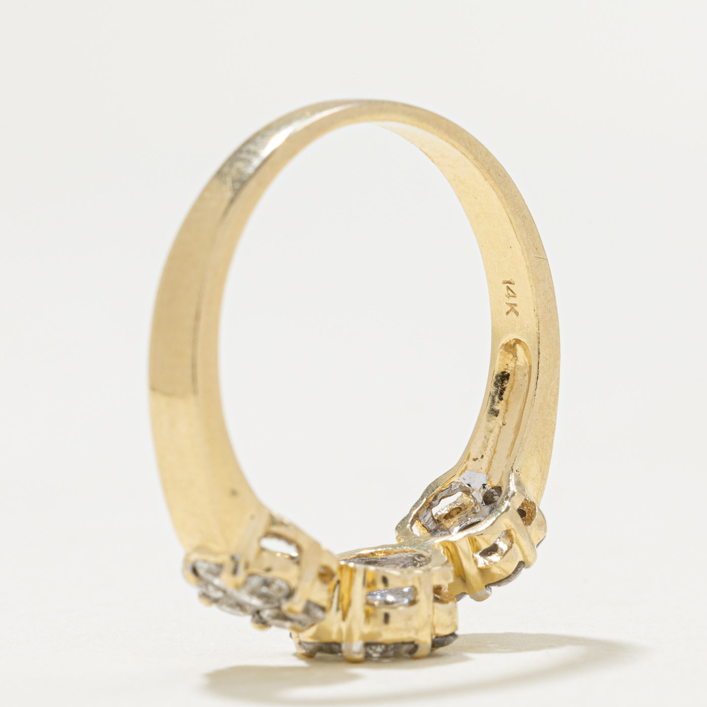 14k Diamond Mutli Floral Cluster Ring | 0.50ctw | SZ 7.75