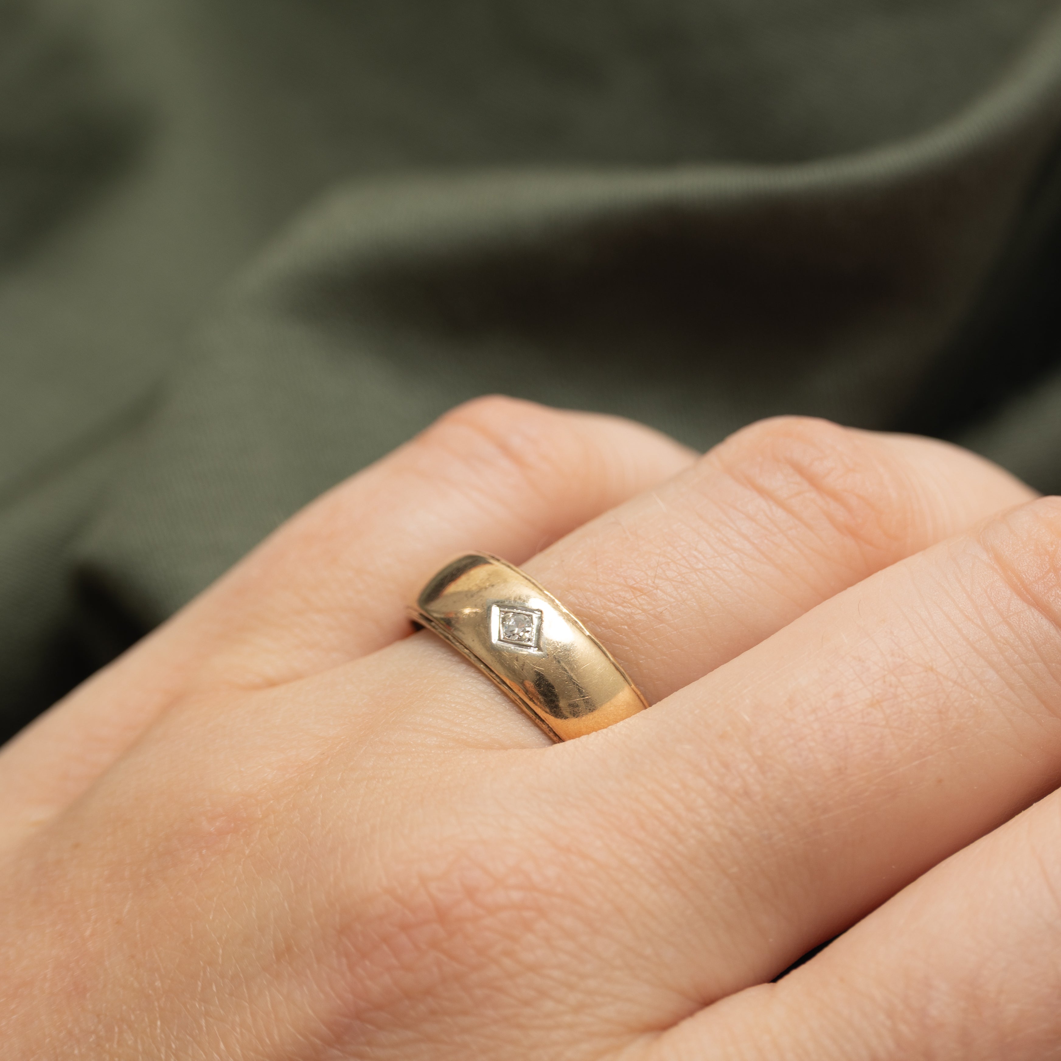 Diamond Grooved Band | SZ 10.25