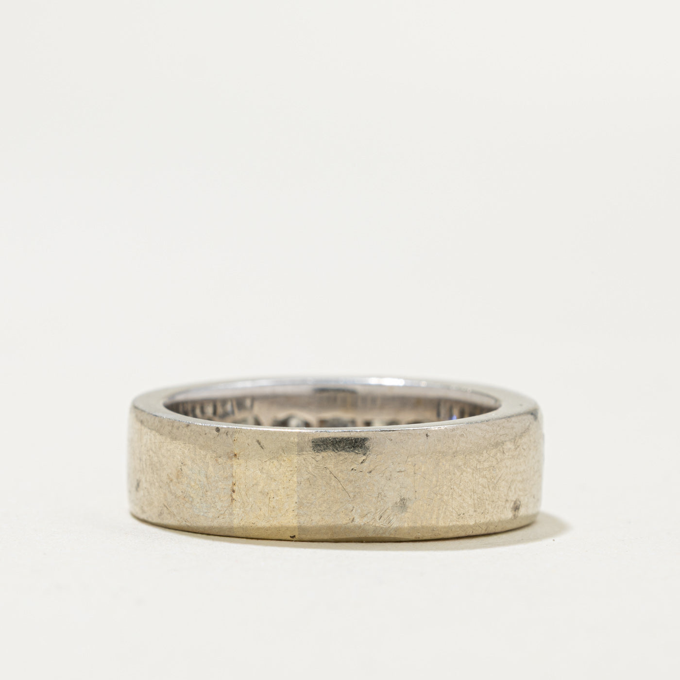 14k Semi Eternity Princess Cut Diamond Band | 1.60ctw | 6.05mm | SZ 6.5