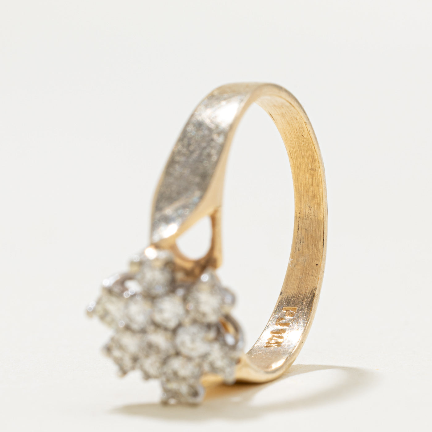 14k Diamond Floral Cluster Ring | 0.40ctw | SZ 6.25