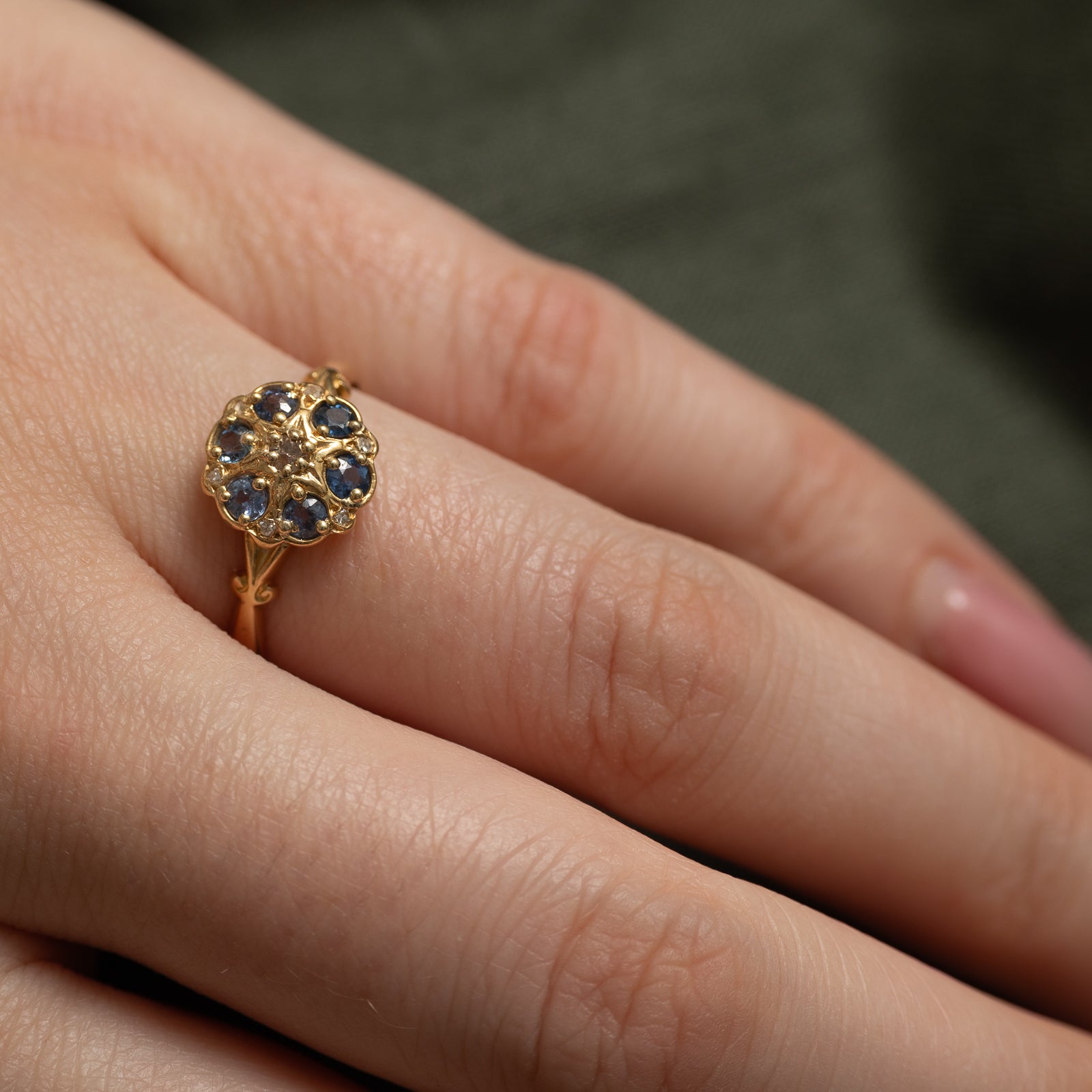 1919 Chester Edwardian Sapphire & Diamond Ring | 0.60ctw, 0.05ctw | SZ 7