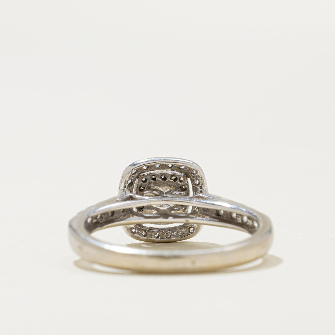 14k Princess Cut Diamond Double Halo Ring | 0.30ctw | SZ 5