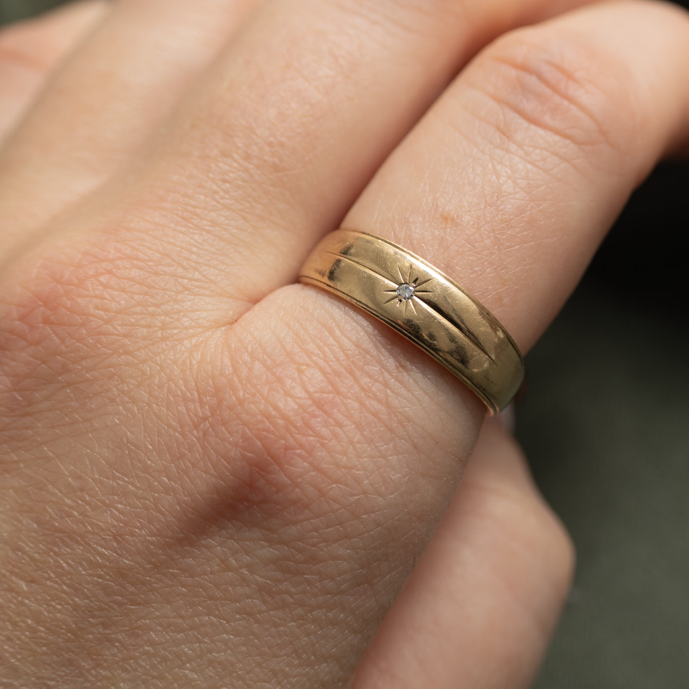 Star Set Diamond Band | SZ 9.25