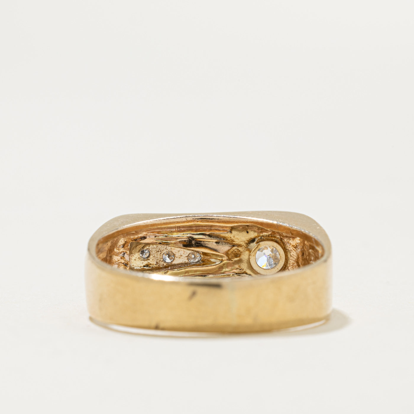 Diamond Accented Geometric Statement Ring | 0.40ctw | SZ 7.25
