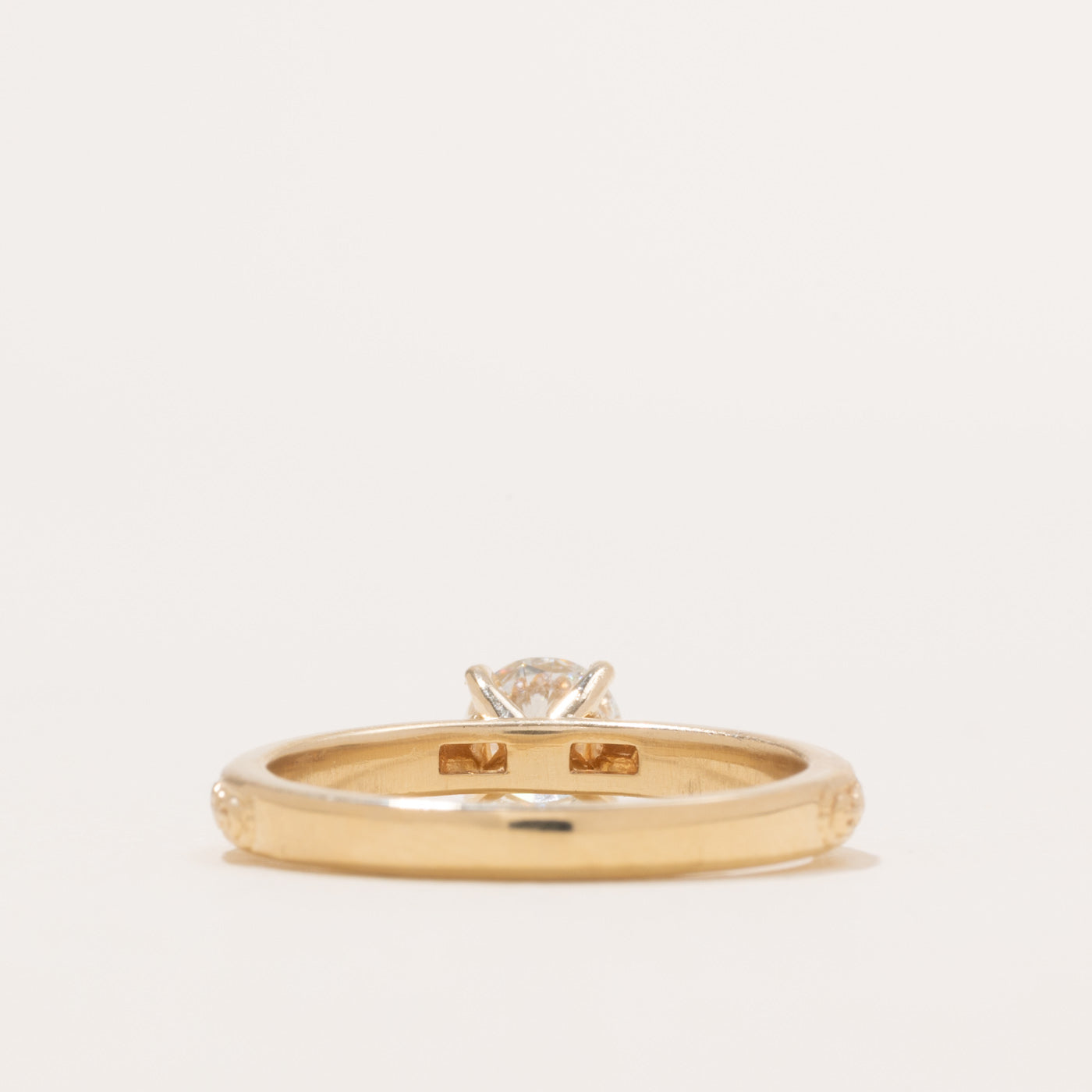 '100 Ways' 14k Yellow Gold Diamond Engraved Ring | 0.61ct | SZ 6.5