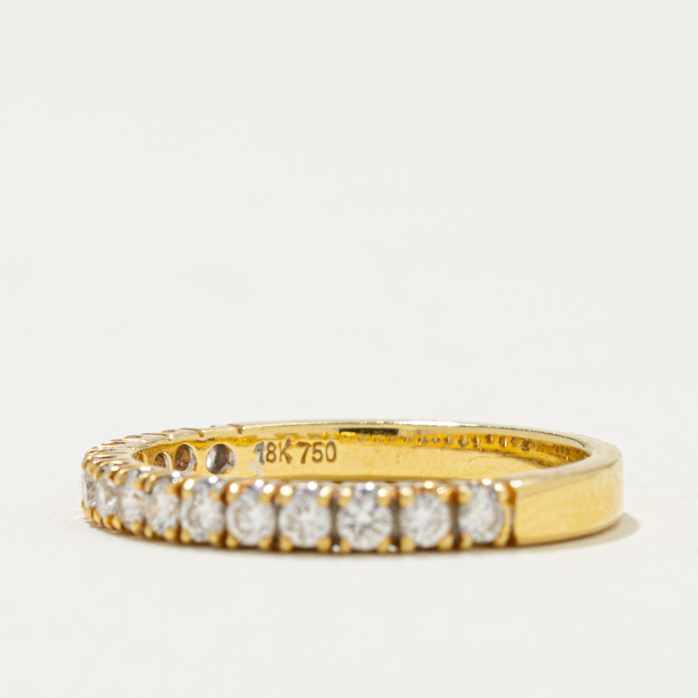 18k Semi Eternity Diamond Band | 0.30ctw | 2.40mm | SZ 6