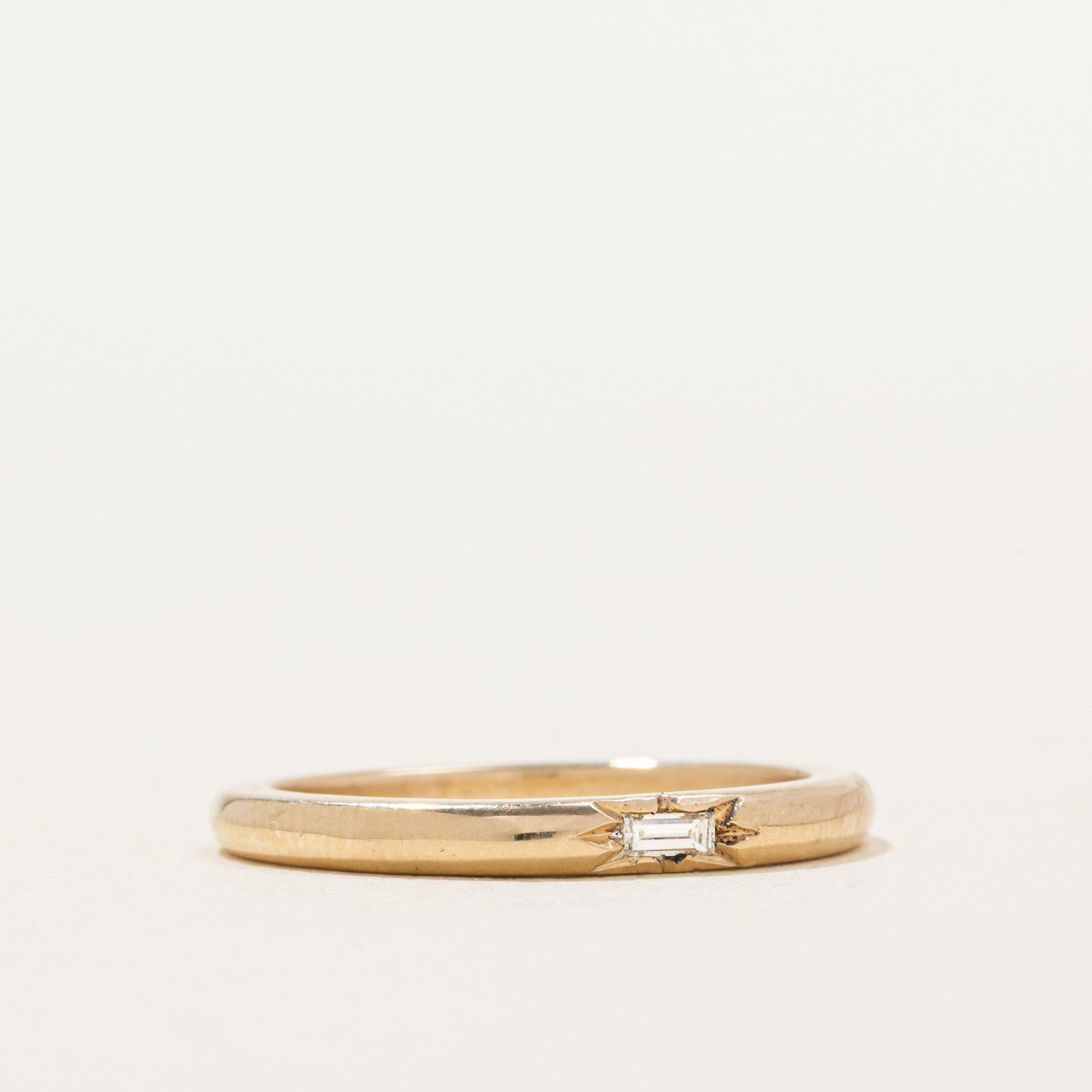 '100 Ways x Oirea Studio' Star Set Baguette Diamond Band | 0.10ct | SZ 7