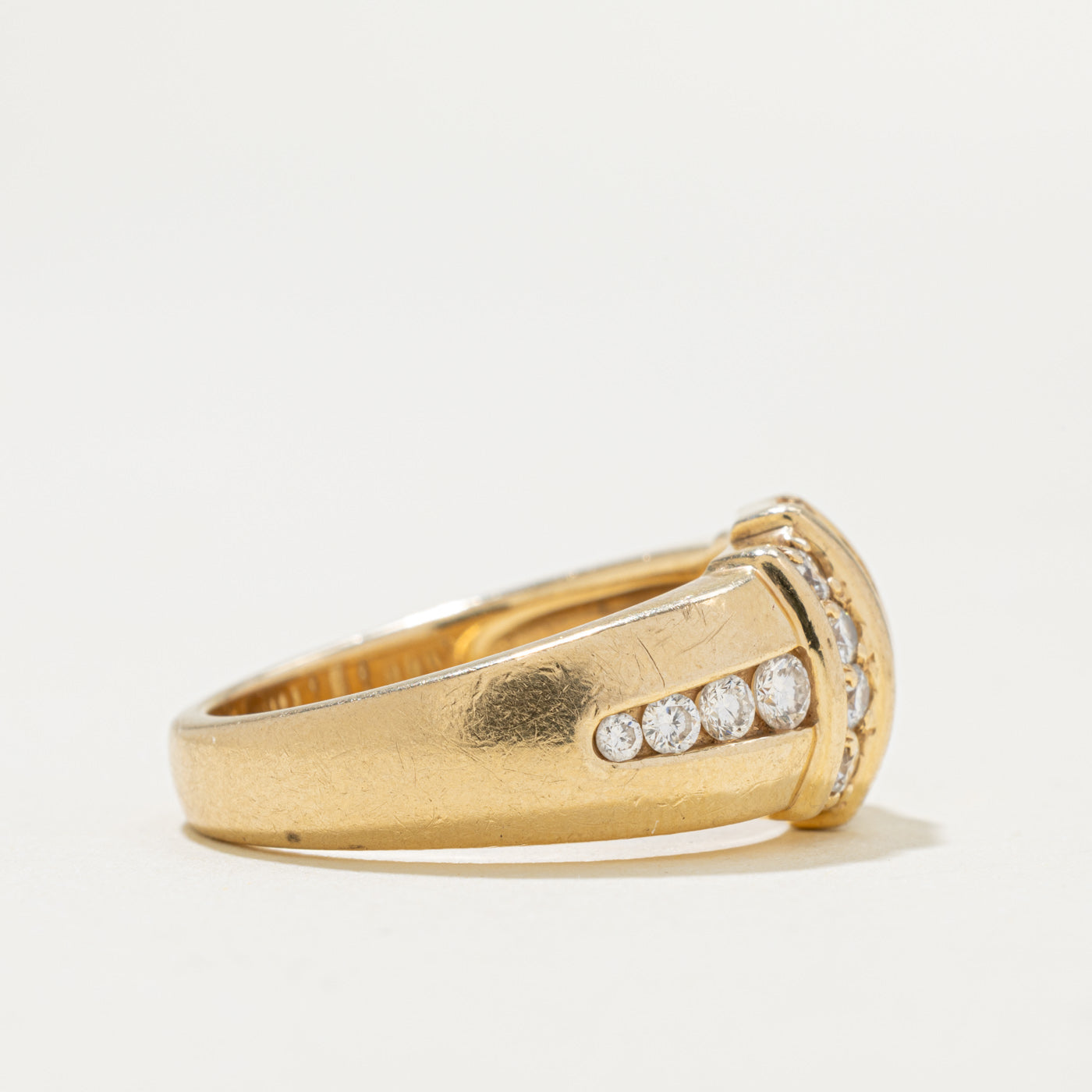 14k Diamond Multi Column Geometric Ring | 0.65ctw | SZ 7