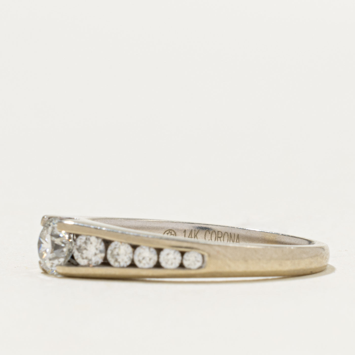 Diamond Channel Set Accented Ring | 0.50ctw | SZ 6.75