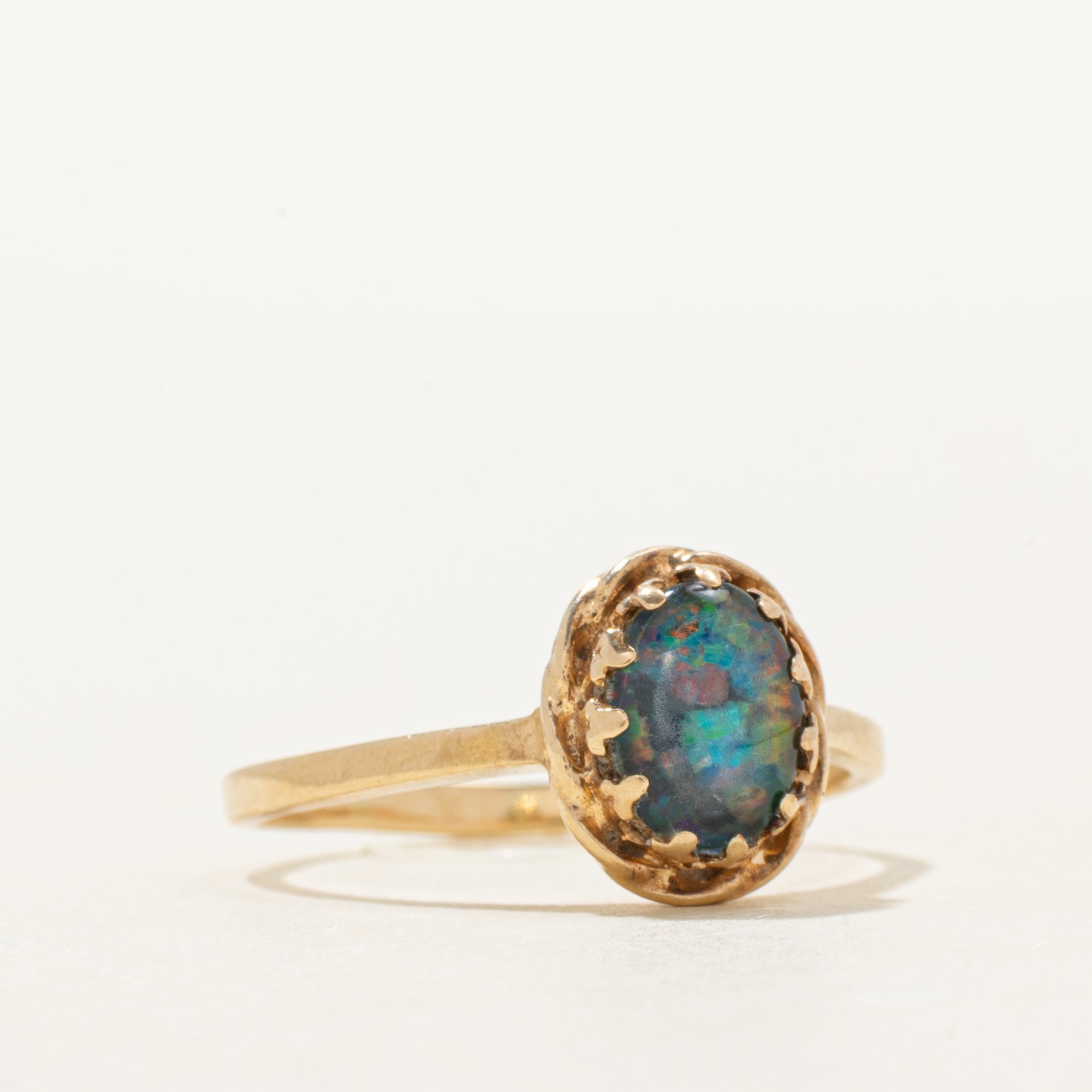 Oval Cabochon Opal Ring | 0.65ct | SZ 7.75