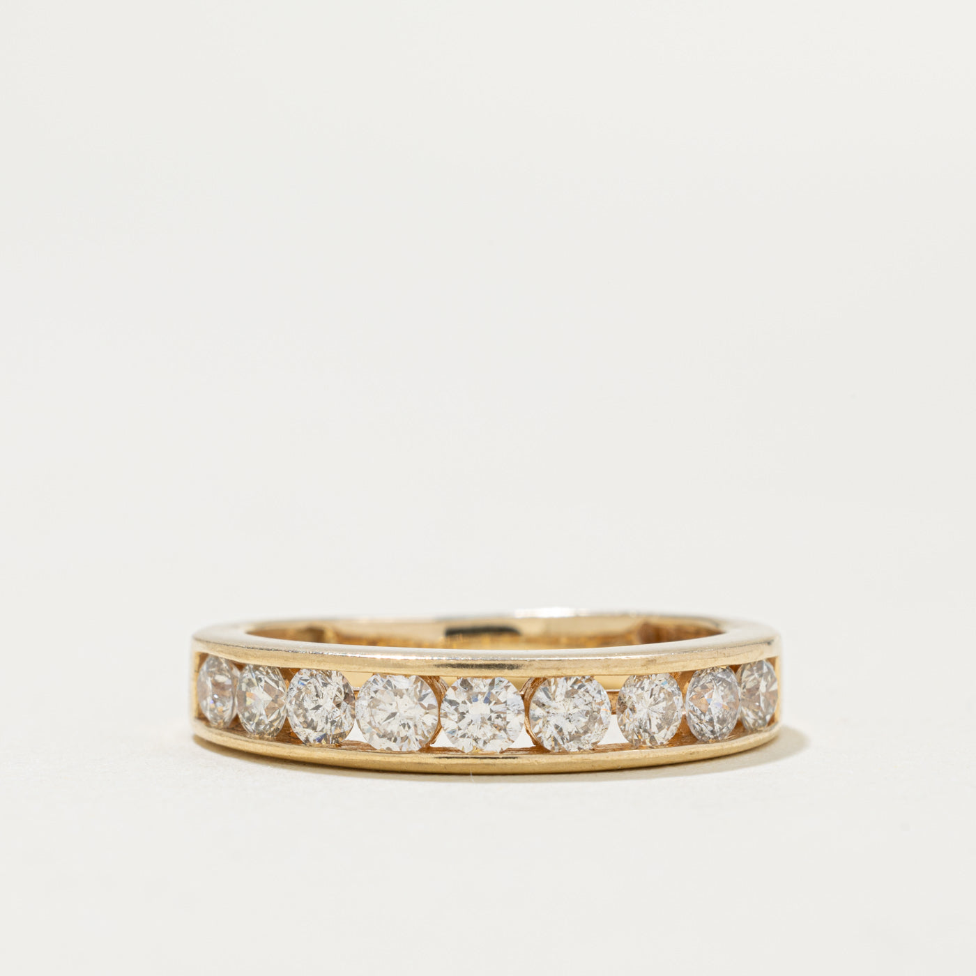 14k Semi Eternity Diamond Band | 0.65ctw | 4.1mm | SZ 7.5