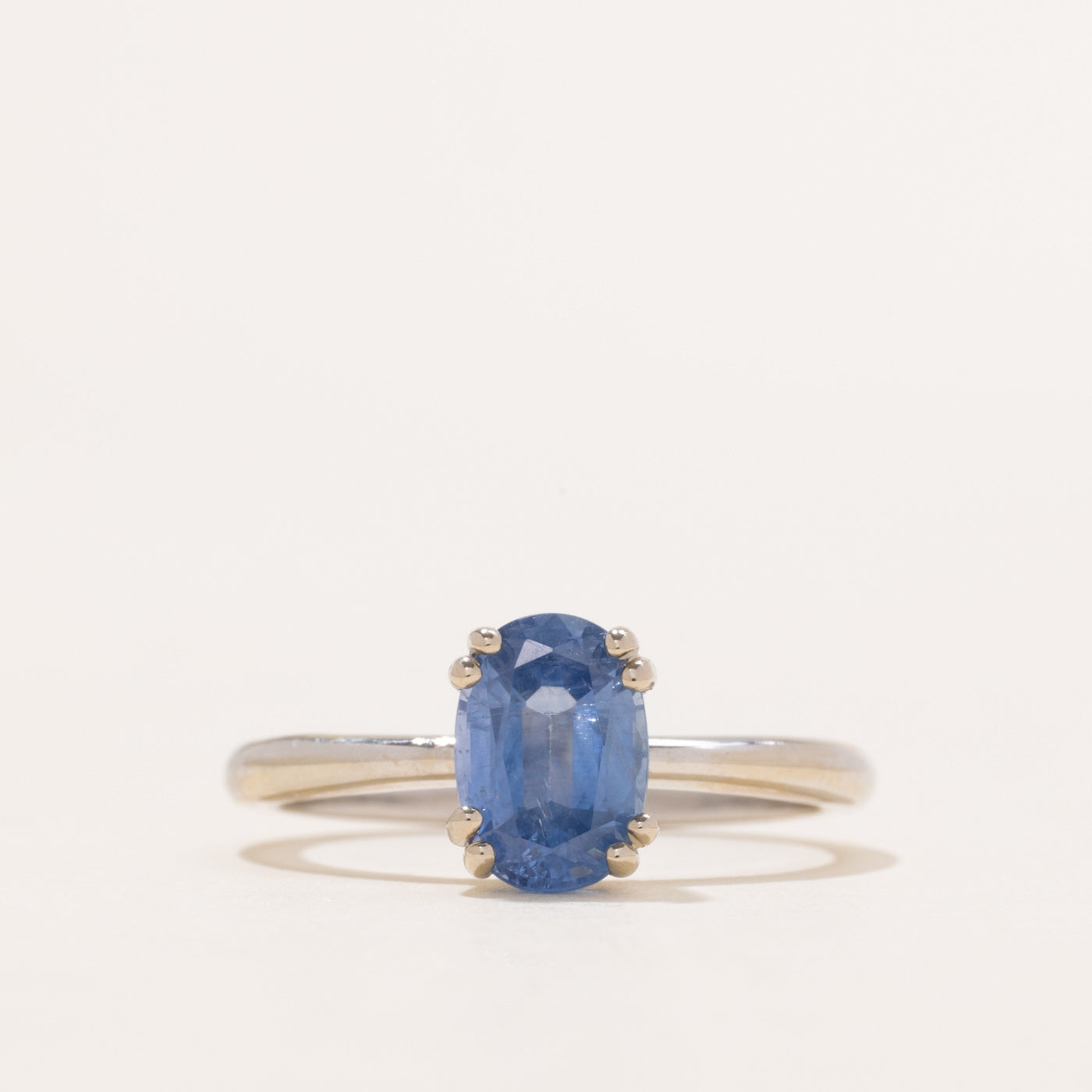 '100 Ways' 14k White Gold Oval Sapphire Ring | 1.86ct | SZ 6.5