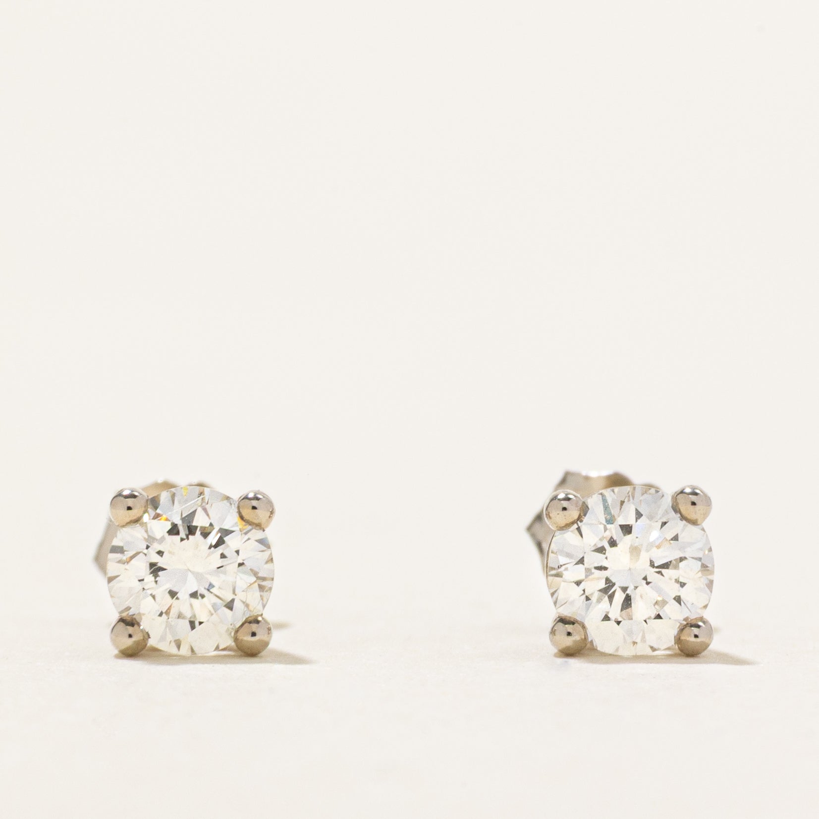 '100 Ways' White Gold Diamond Stud Earrings | 0.59ctw