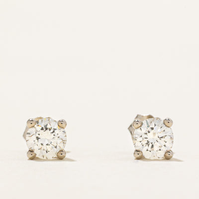 '100 Ways' White Gold Diamond Stud Earrings | 0.59ctw