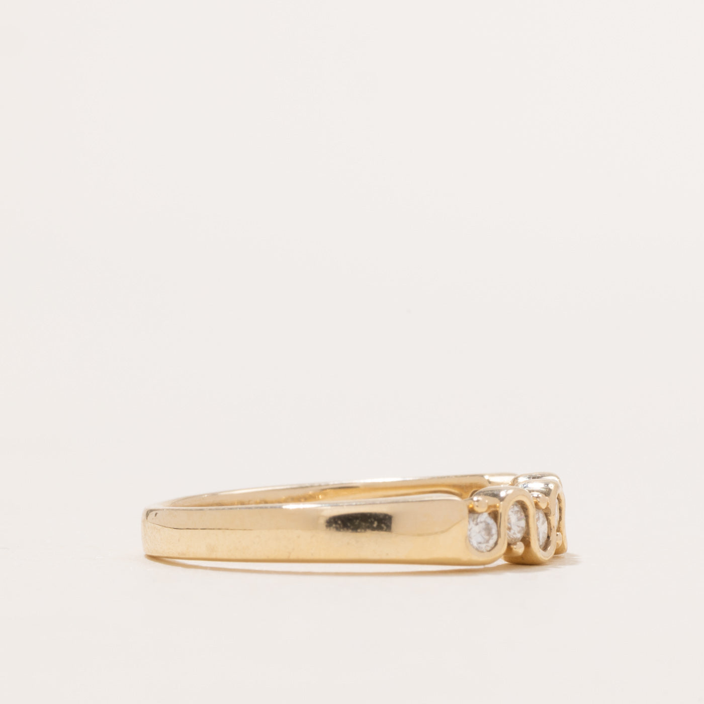 '100 Ways' 10k Wavy Diamond Band | 0.26ctw | SZ 6.75