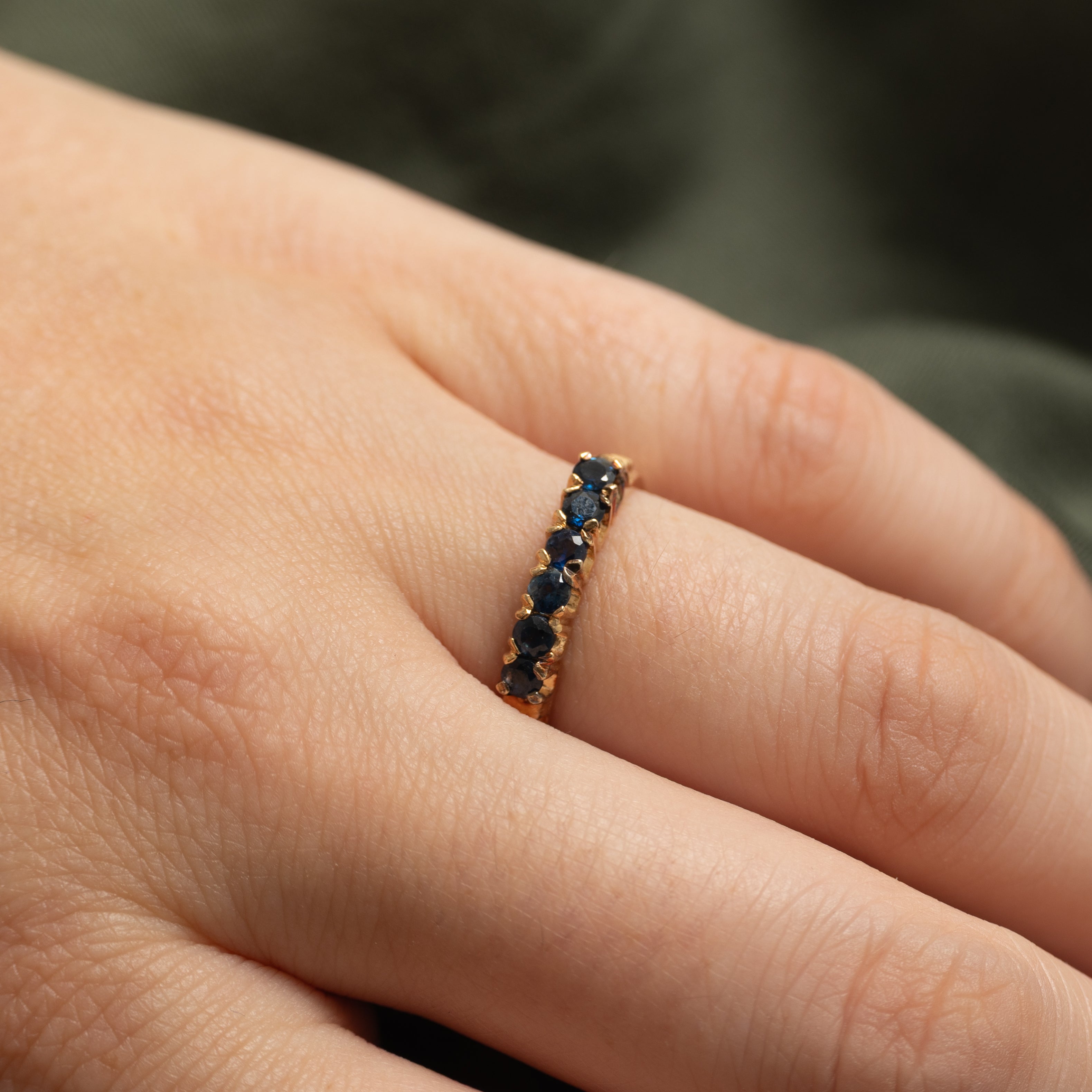 Semi-Eternity Sapphire Ring | 0.35ctw | SZ 6.25