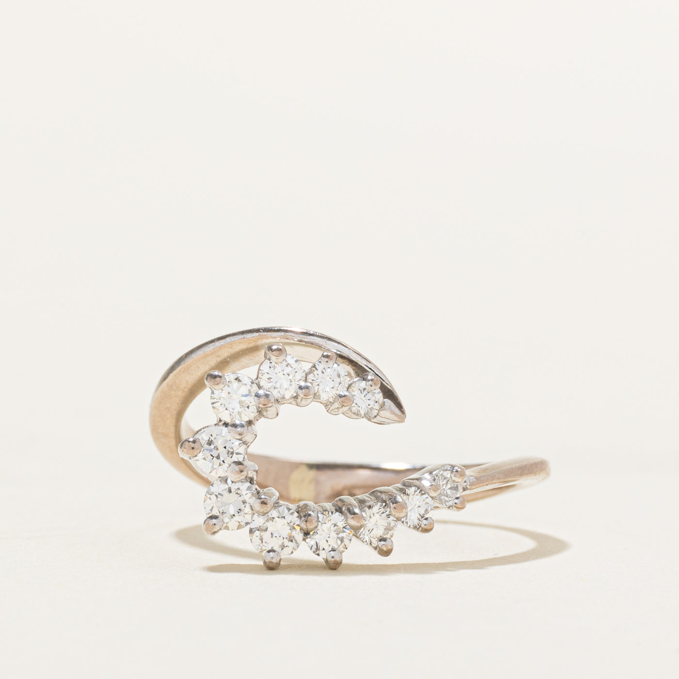 18k Diamond Swirl Ring | 0.35ctw | SZ 5