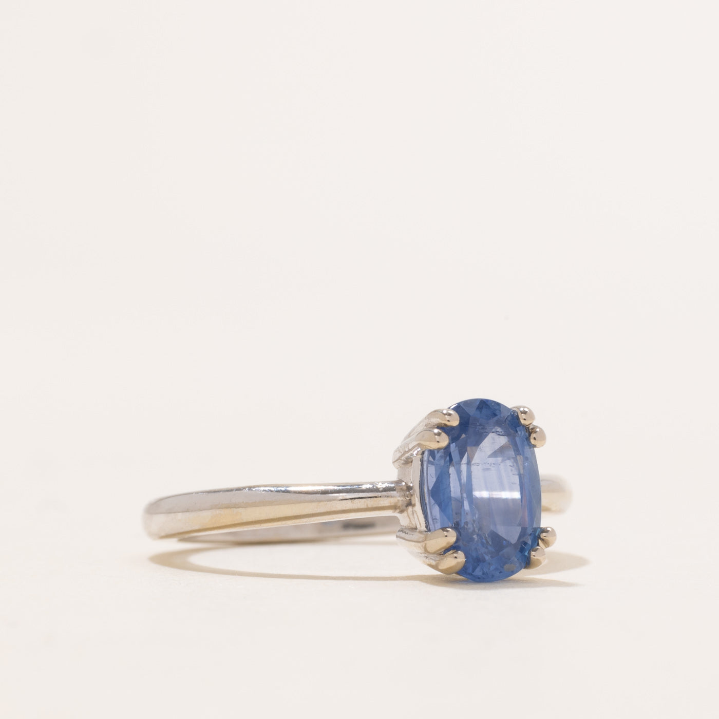 '100 Ways' 14k White Gold Oval Sapphire Ring | 1.86ct | SZ 6.5