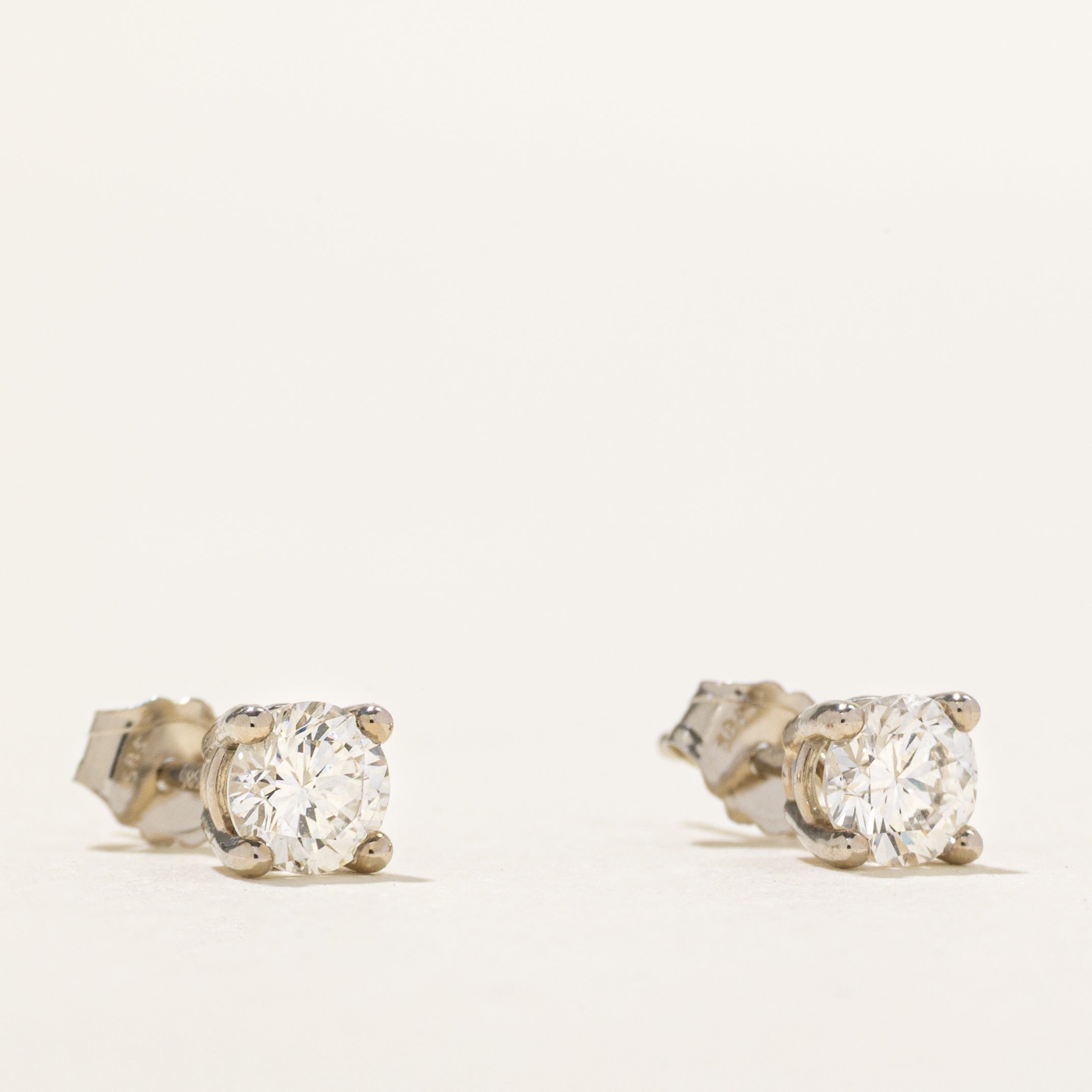 '100 Ways' White Gold Diamond Stud Earrings | 0.59ctw