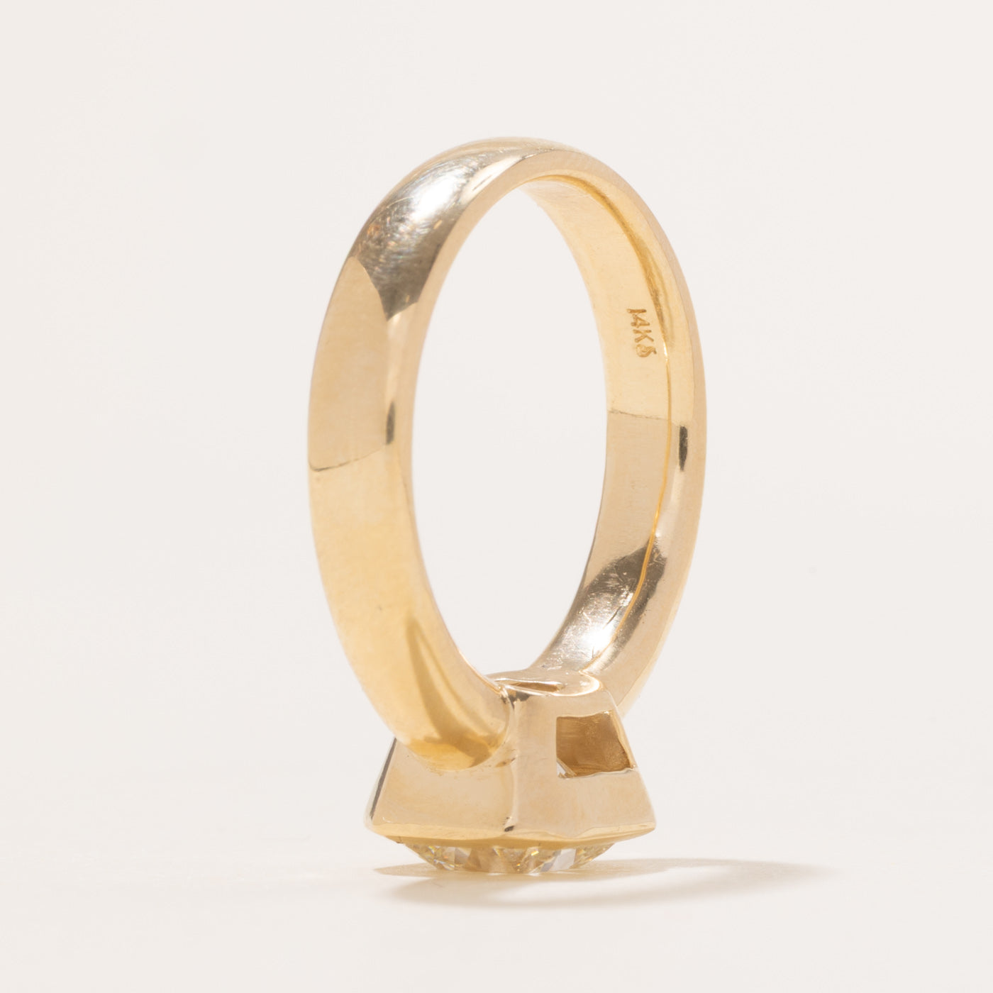 '100 Ways' 14k Yellow Gold Bezel Set Asscher Diamond Ring | 2.13ct | SZ 7