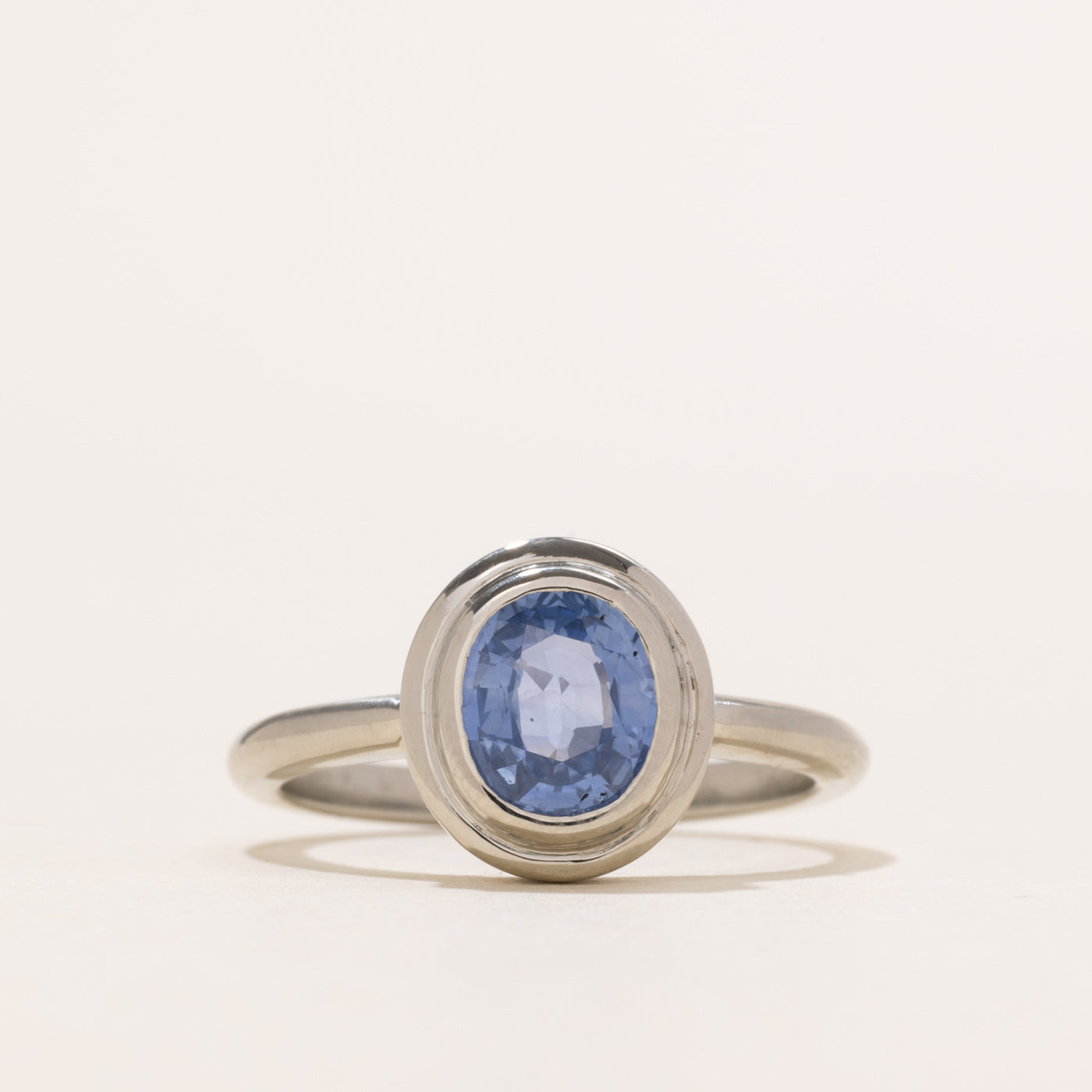 '100 Ways' 14k White Gold Oval Sapphire Ring | 1.32ct | SZ 6.75