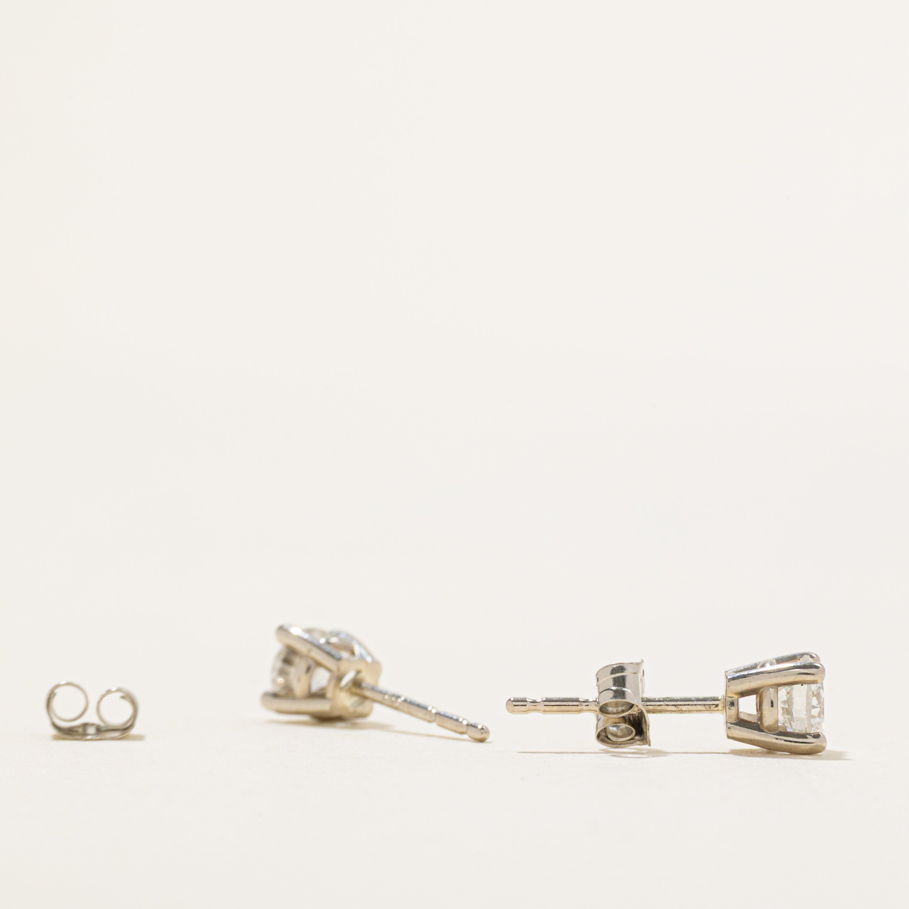 '100 Ways' White Gold Diamond Stud Earrings | 0.59ctw