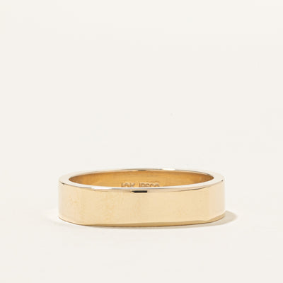 100 Ways' 10k Squared Gold Band | 5.00mm | SZ 9.75