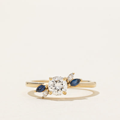 '100 Ways' Marquise Sapphire Accented Engagement Ring | SZ 7.25 |
