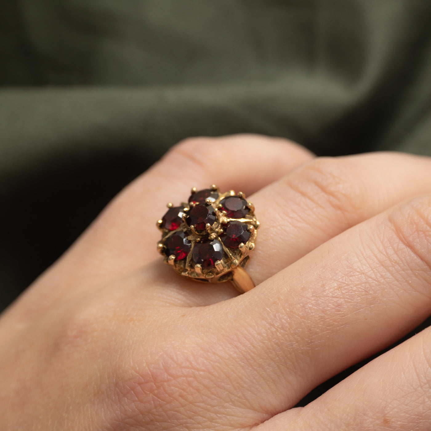 Garnet Cocktail Ring | 3.50ctw | SZ 5.5