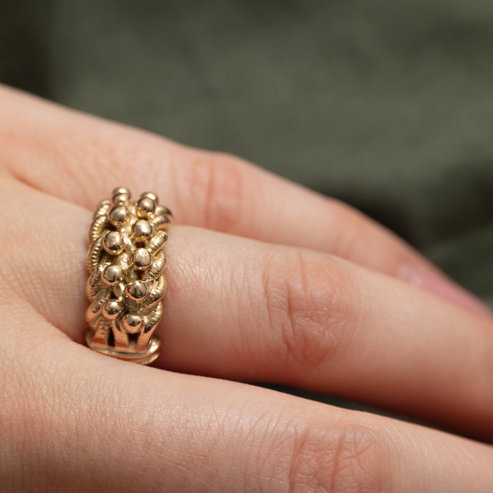 14k Yellow Gold Keeper Ring | SZ 5.75