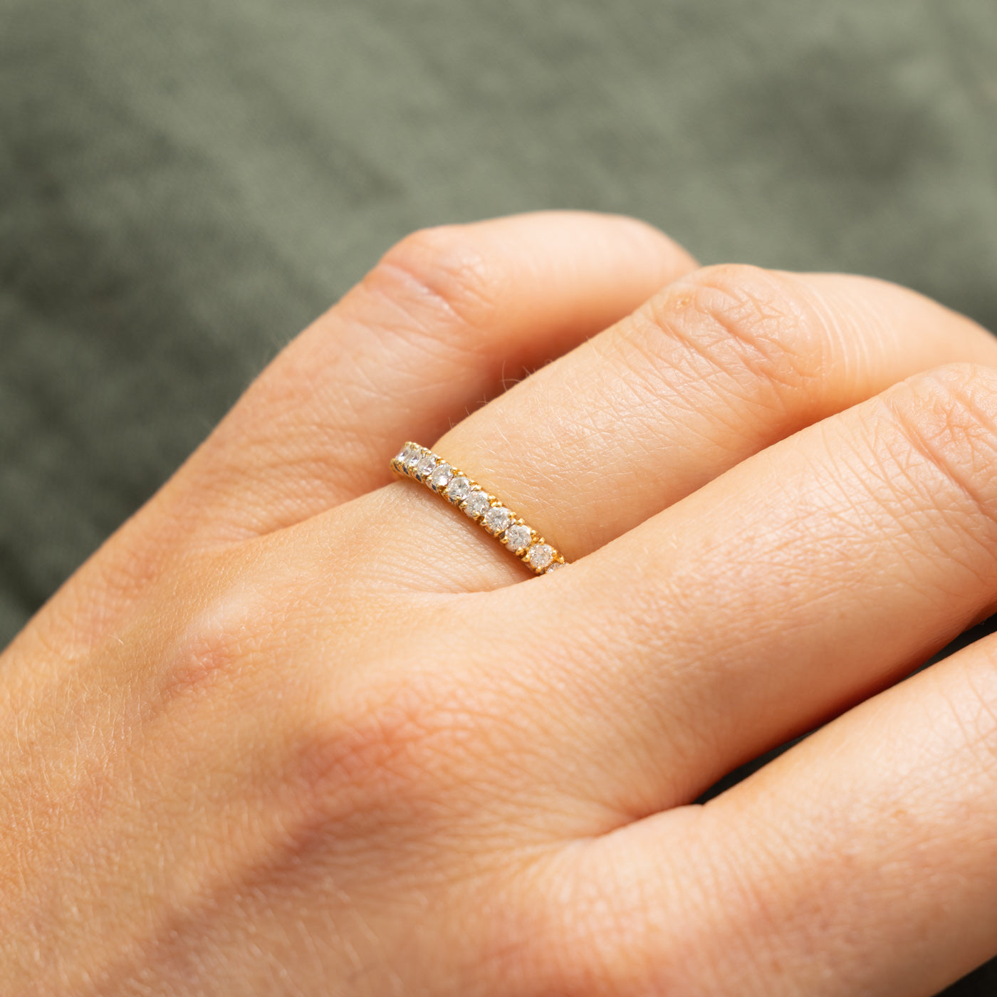 18k Semi Eternity Diamond Band | 0.30ctw | 2.40mm | SZ 6