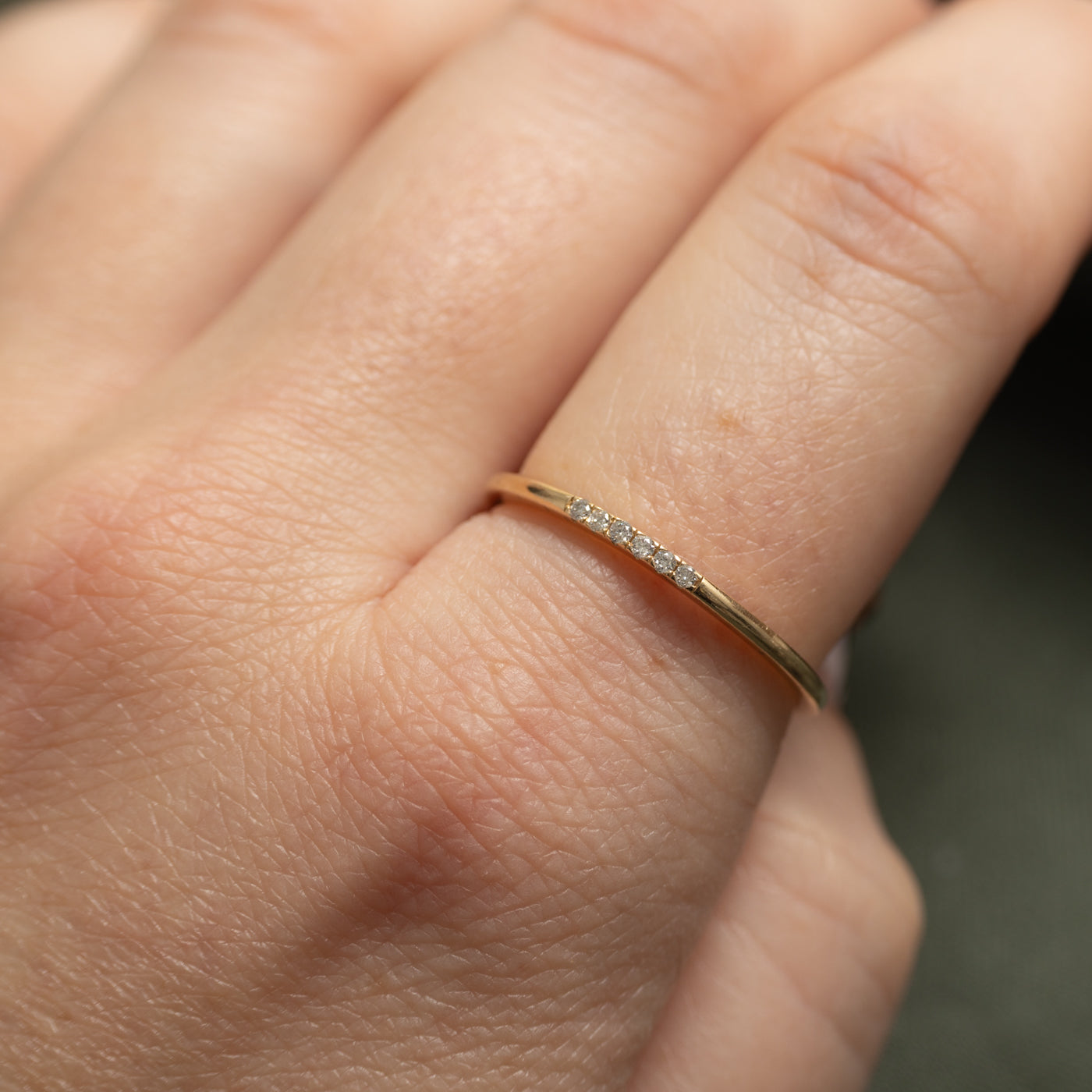 'Mejuri' Diamonds Line Ring | SZ 9.25