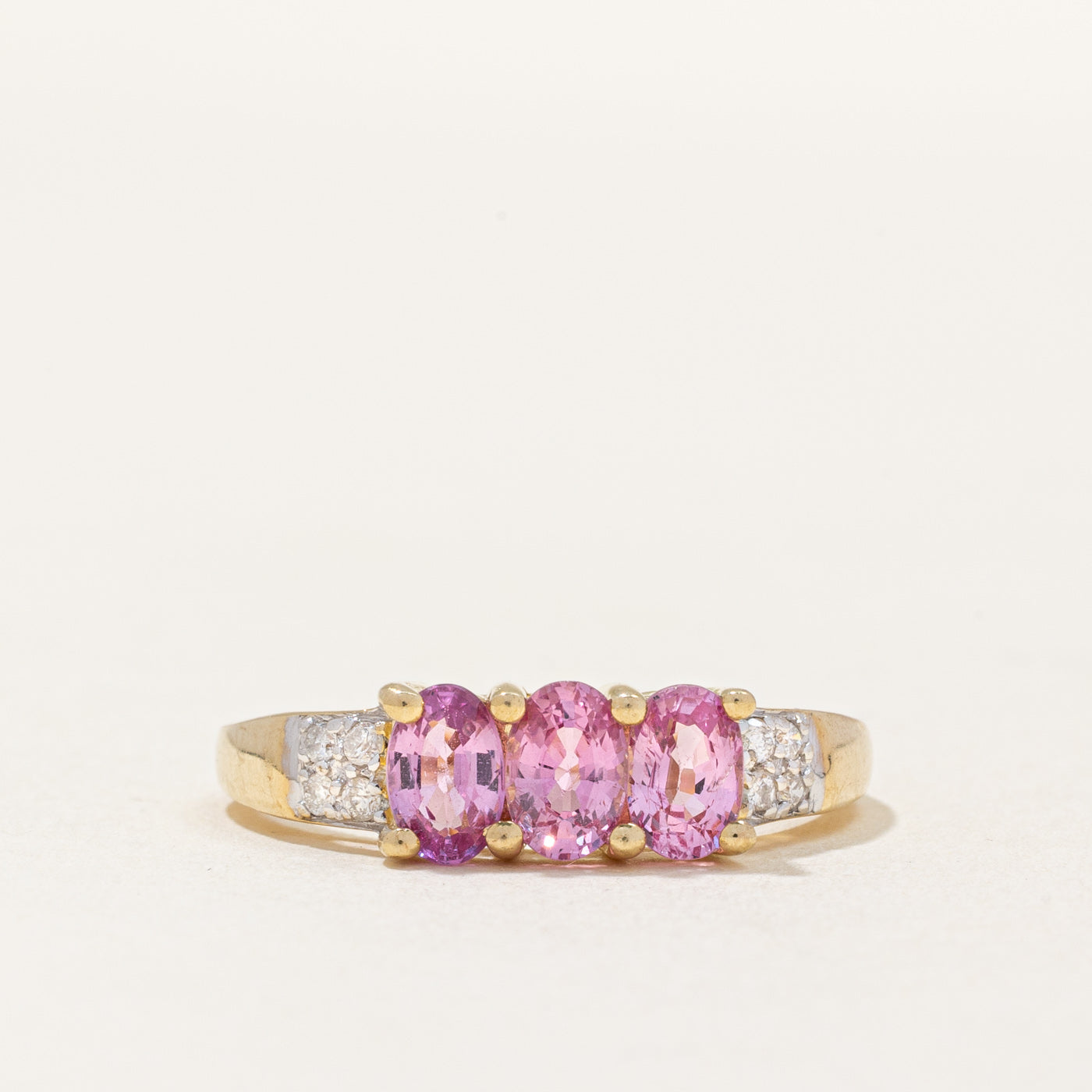 Pink Sapphire & Diamond Cocktail Ring | 1.80ctw, 0.10ctw | SZ 9 |