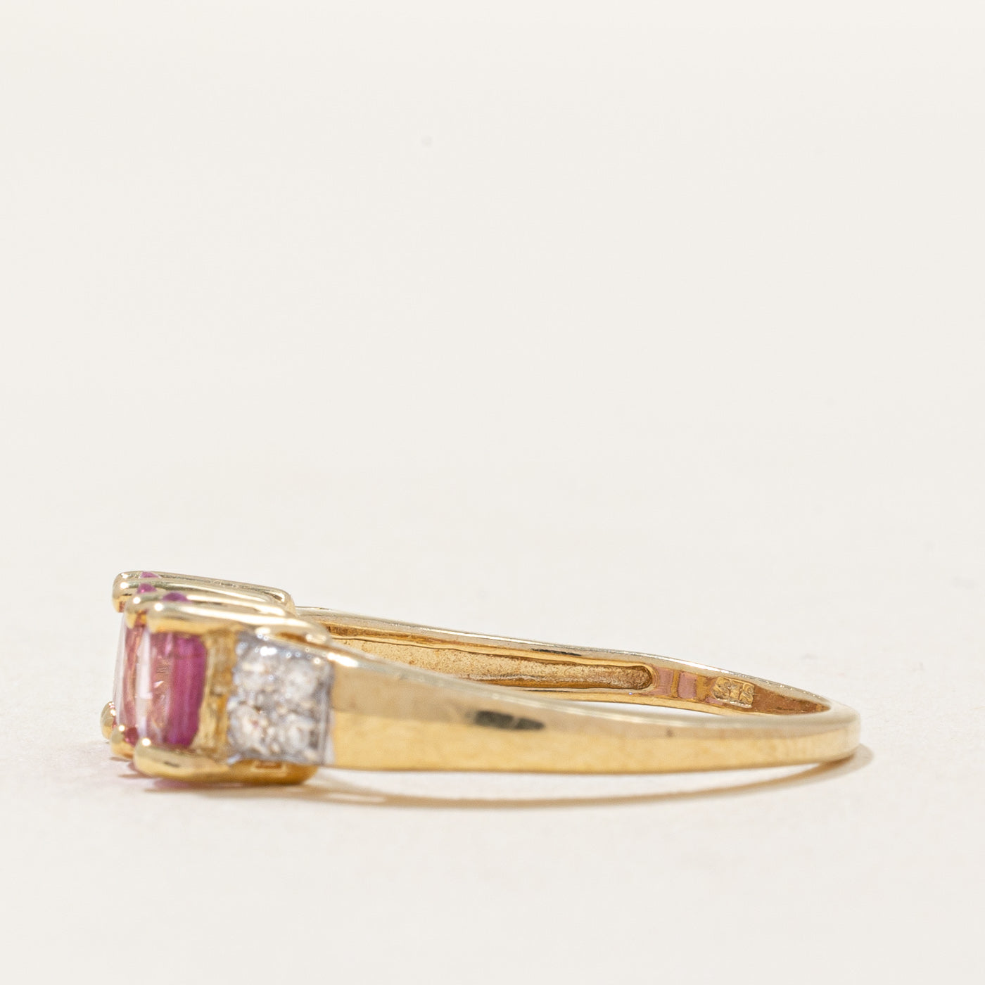 Pink Sapphire & Diamond Cocktail Ring | 1.80ctw, 0.10ctw | SZ 9 |