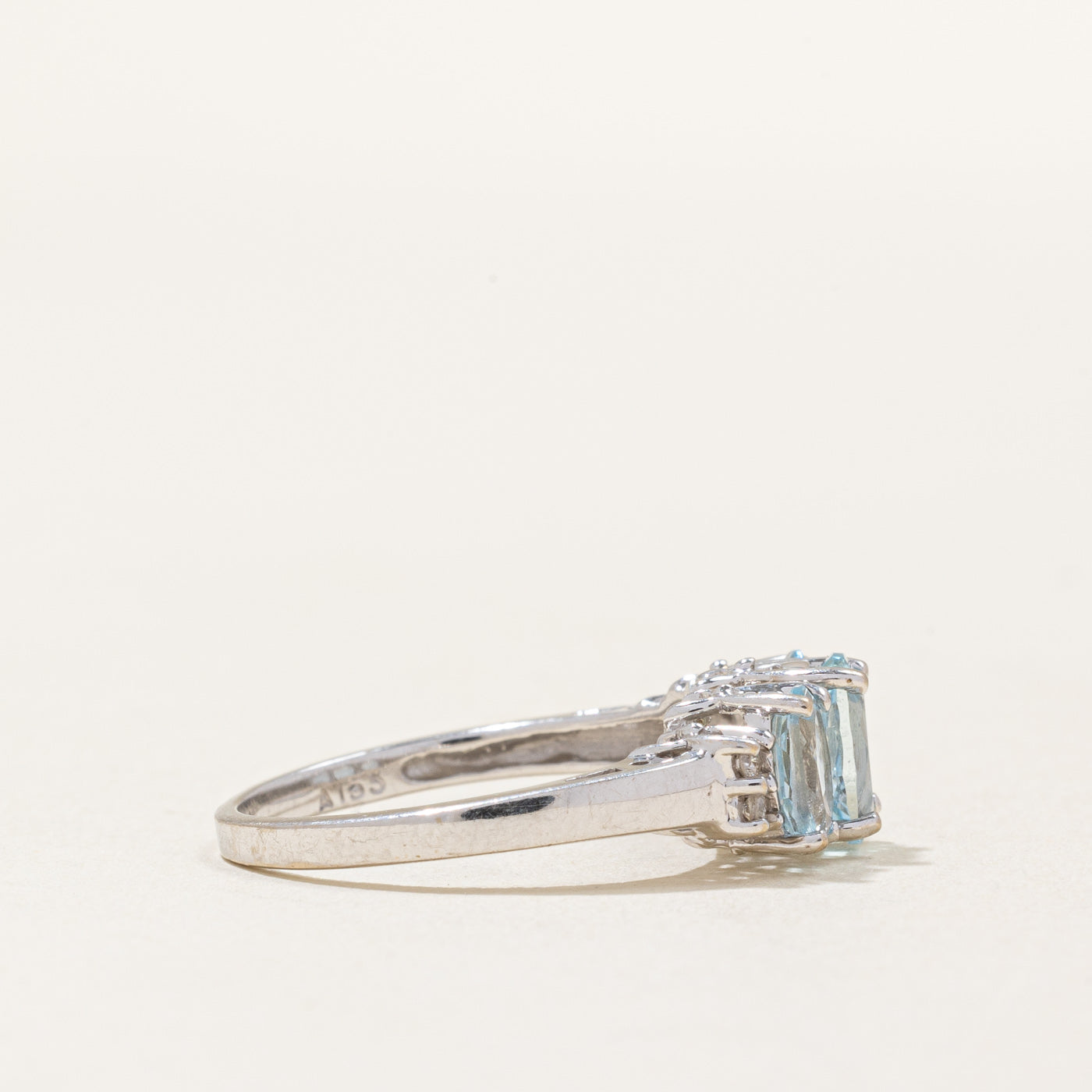 Aquamarine & Diamond Cocktail Ring | 1.30ctw, 0.04ctw | SZ 6.75 |