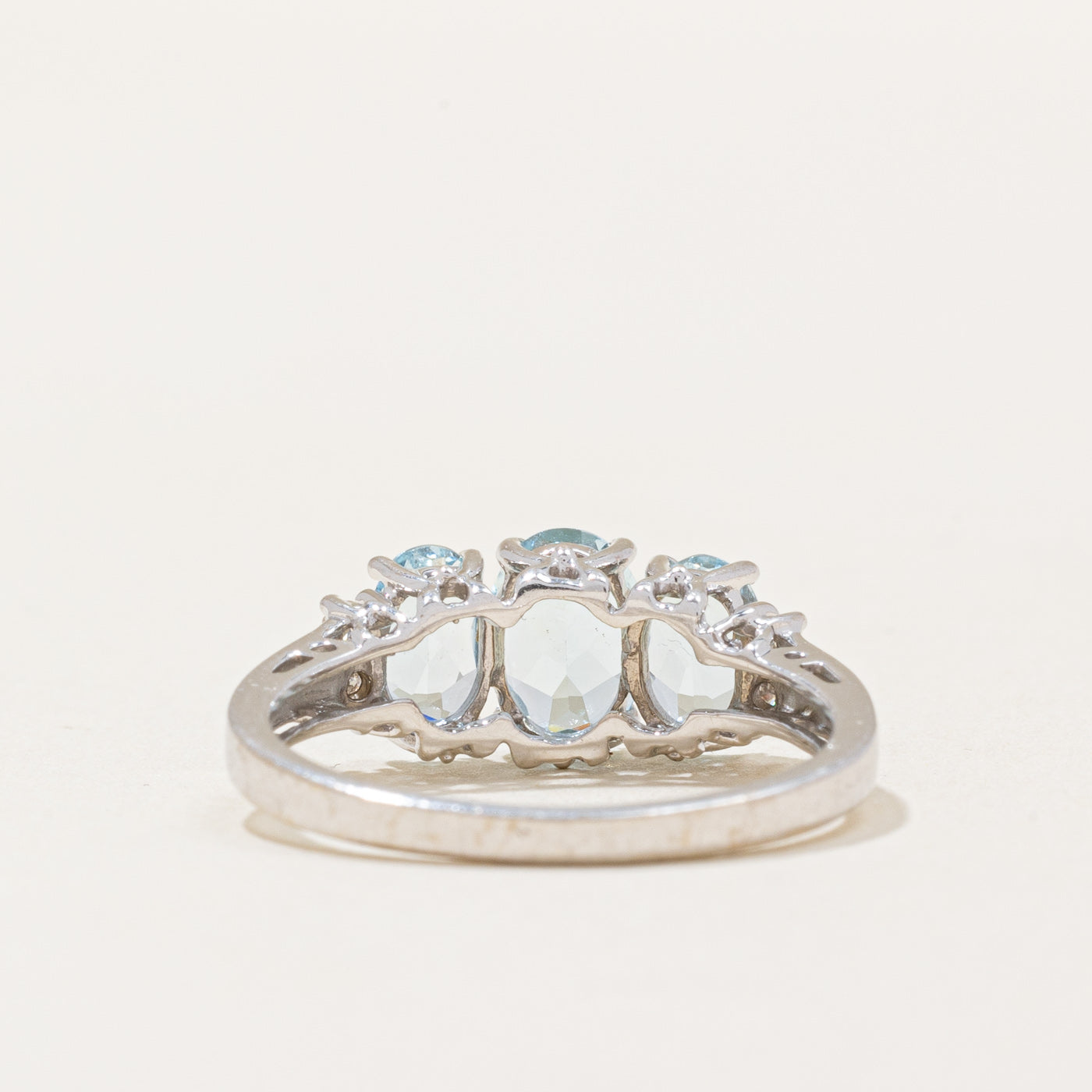 Aquamarine & Diamond Cocktail Ring | 1.30ctw, 0.04ctw | SZ 6.75 |