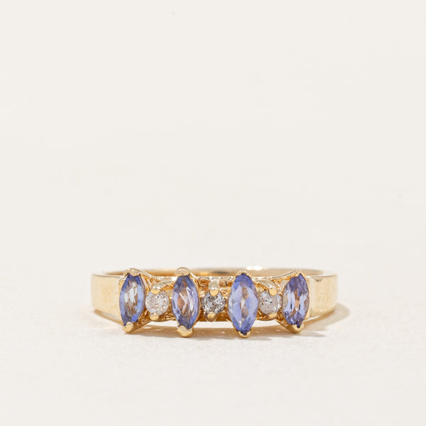 Tanzanite & Diamond Cocktail Ring | 0.24ctw, 0.06ctw | SZ 5 |