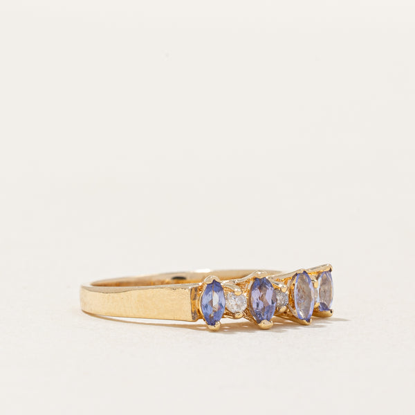 Tanzanite & Diamond Cocktail Ring | 0.24ctw, 0.06ctw | SZ 5 |